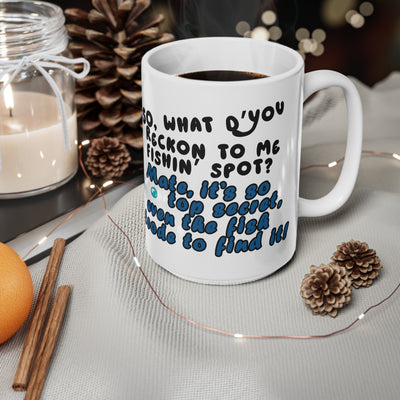 Funny Fishing Ceramic Coffee Mug – 11oz & 15oz