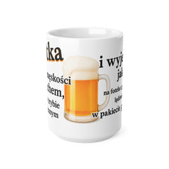 Kubek Męski na 40 Urodziny – Śmieszny Prezent z Humorem | Ceramika 11oz / 15oz