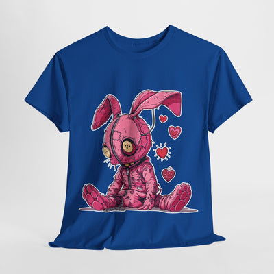 Pink Bunny with Chains Unisex Heavy Cotton Tee