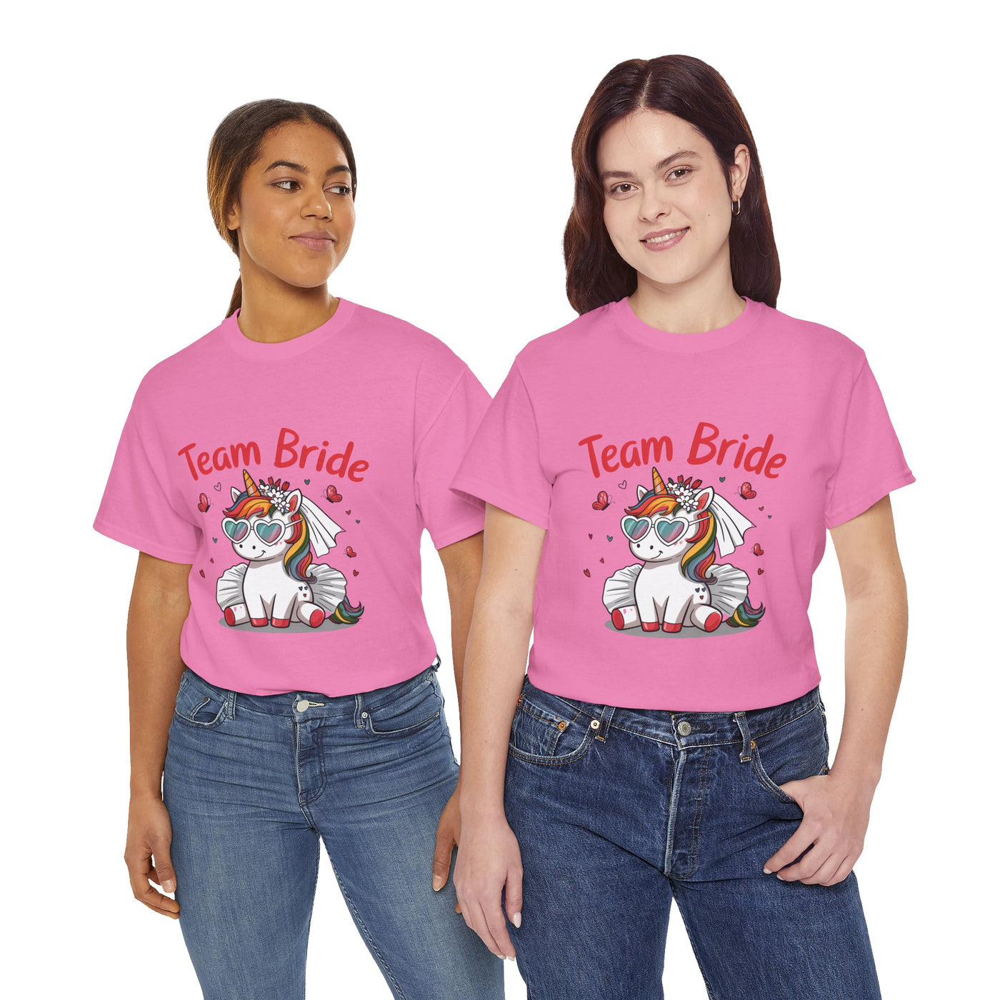 Team Bride Unicorn T-Shirt - Fun Bachelorette Party Shirt