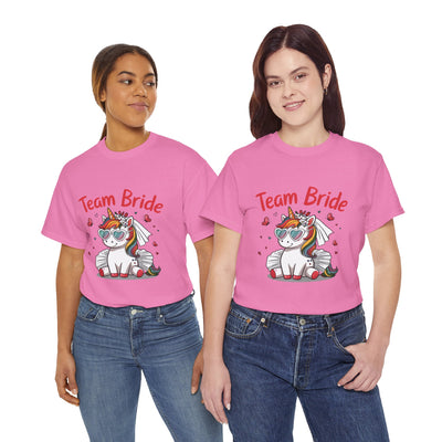 Team Bride Unicorn T-Shirt - Fun Bachelorette Party Shirt