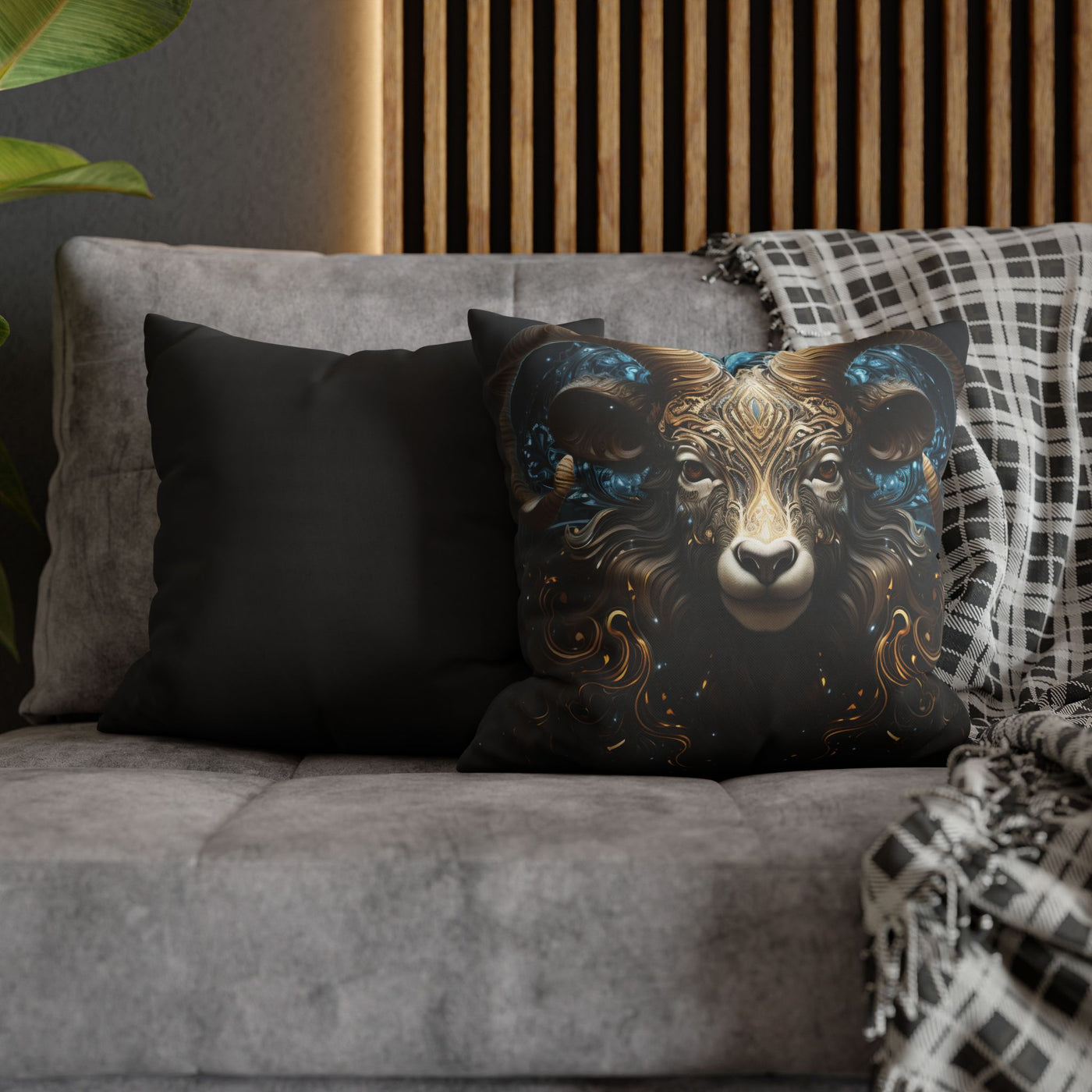 Artistic Aries Zodiac Design Pillowcase for Home Decor