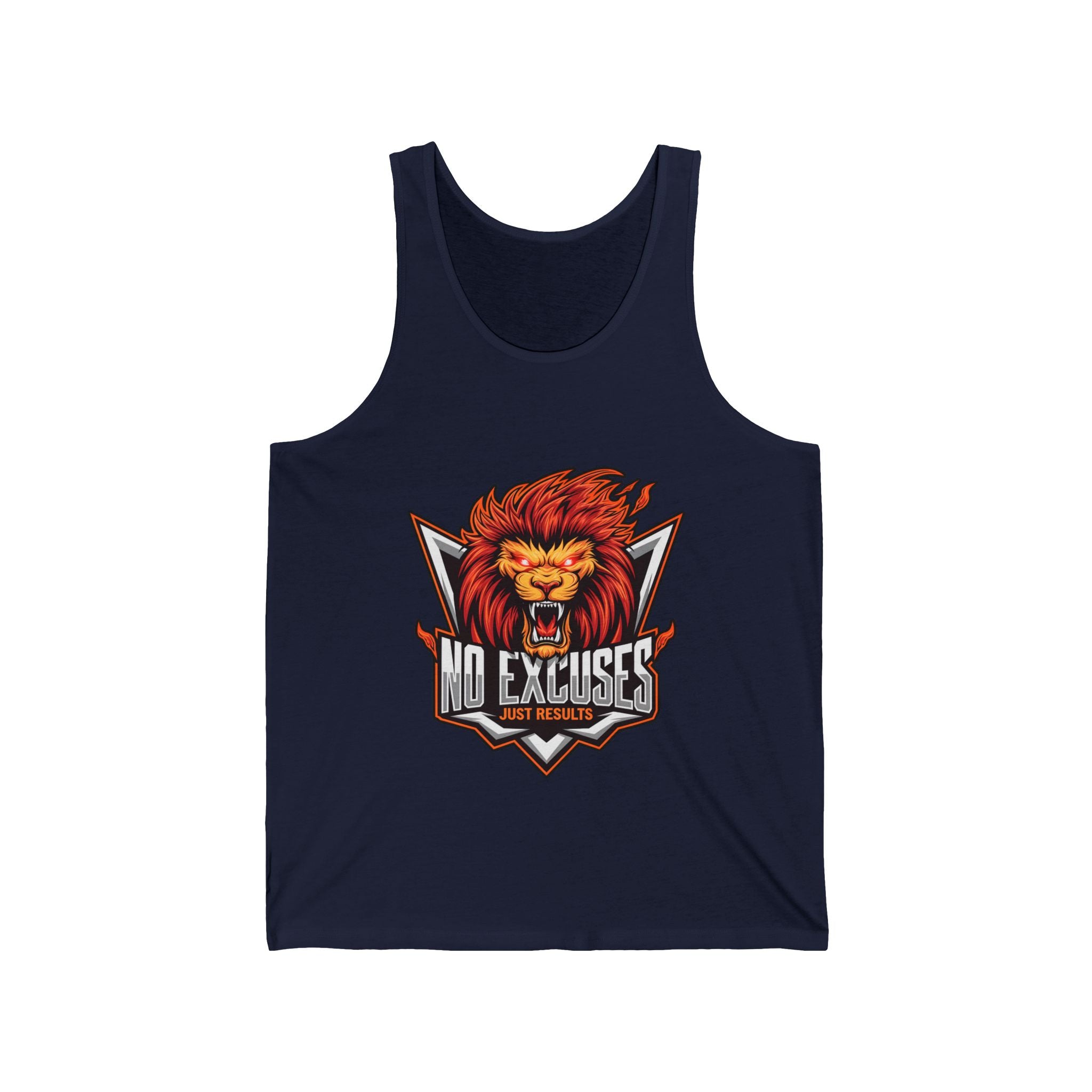 No Excuses Unisex Jersey Tank - Motivational Fitness Apparel