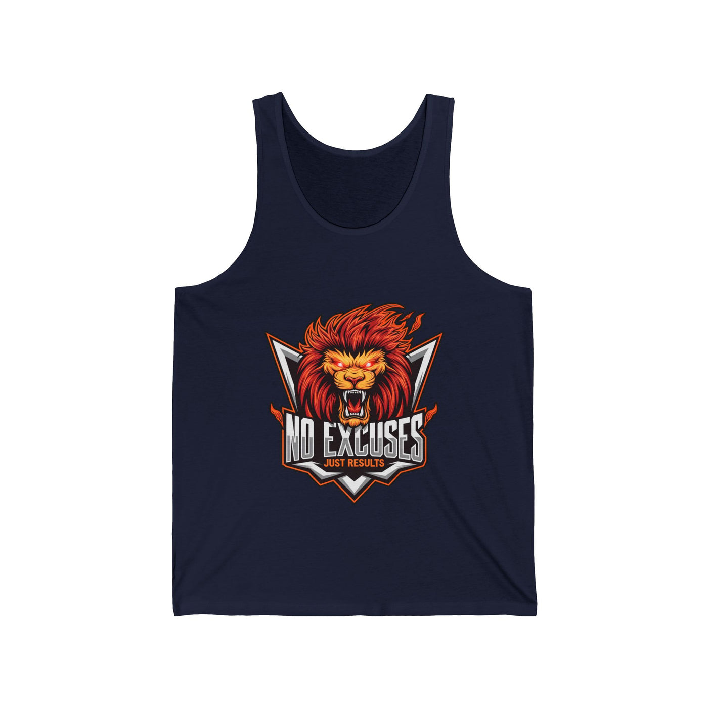No Excuses Unisex Jersey Tank - Motivational Fitness Apparel
