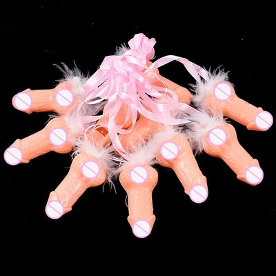 5/10pcs Bachelorette Party Whistles With Feather Plastic Novelty Nude Funny Sex Toys For Bar Hen Night Party Supplies Cock Penis