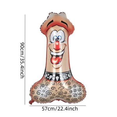 Willie Shape Foil Balloons Funny Sex Products Balloon Bachelorette Party Inflatable Penis Ballons Adult Party Decoration