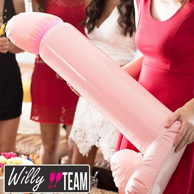 Funny Inflatable Penis Balloon Willy Bachelorette Party, Bachelorette Prank Toy Party Prop Game Event Decorations for Women Girl