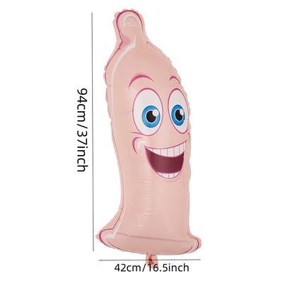 Willie Shape Foil Balloons Funny Sex Products Balloon Bachelorette Party Inflatable Penis Ballons Adult Party Decoration