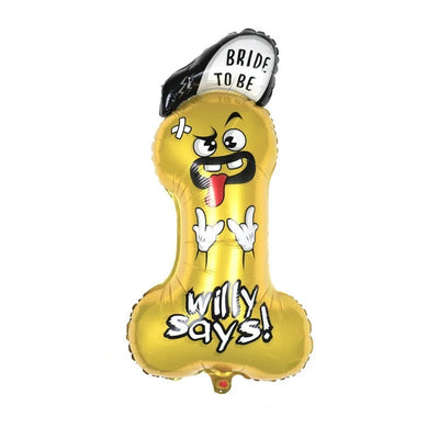 Willie Shape Foil Balloons Funny Sex Products Balloon Bachelorette Party Inflatable Penis Ballons Adult Party Decoration