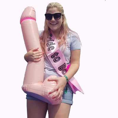 Funny Inflatable Penis Balloon Willy Bachelorette Party, Bachelorette Prank Toy Party Prop Game Event Decorations for Women Girl