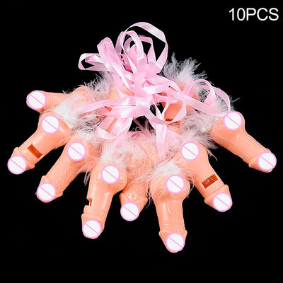 5/10pcs Bachelorette Party Whistles With Feather Plastic Novelty Nude Funny Sex Toys For Bar Hen Night Party Supplies Cock Penis