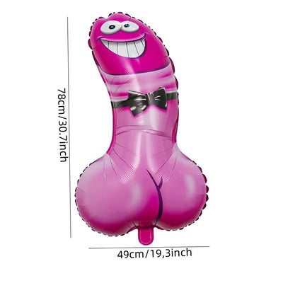 Willie Shape Foil Balloons Funny Sex Products Balloon Bachelorette Party Inflatable Penis Ballons Adult Party Decoration