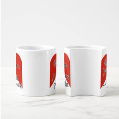 Mr. Right & Mrs. Always Right Matching Couple Mug Set – Heart Handle Ceramic Coffee Mugs – Valentine’s, Wedding, or Anniversary Gift